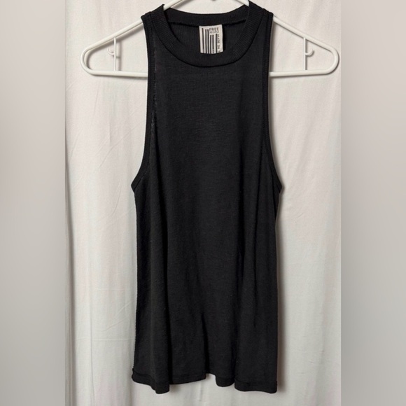 Free People Tops - Free People Black Ribbed Tank Top Size Small Petite
